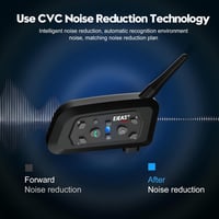 EJEAS V6C Bluetooth Intercom Fejhallgató Futball Kézilabda Bíróhoz 800m 2db 6