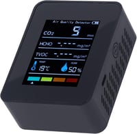 Ejoyous CO2 mérő légtisztaság monitor TVOC HCHO hőmérséklet páratartalom detektor 2