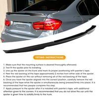 Ejoyous M4 stílusú autó hátsó spoiler F30/F80 3-as sorozathoz fényes fekete 4