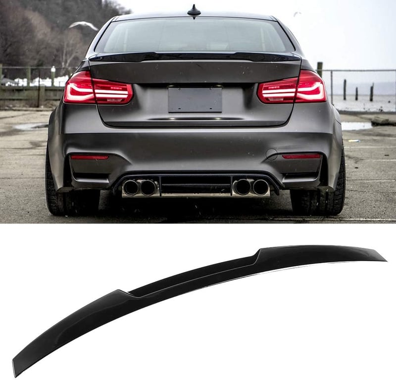 Ejoyous M4 stílusú autó hátsó spoiler F30/F80 3-as sorozathoz fényes fekete