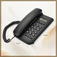 Telefon fix Ejoyous pentru vârstnici, telefon analogic de perete cu butoane mari, sonerie extra puternică, reapelare, pentru birou și acasă, negru 7