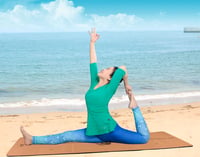 Saltea de Yoga Pliabilă EKE cu Plută – Ușoară, Portabilă, Ideală pentru Călătorii, pentru Yoga, Pilates, Fitness, cu Husă din Pânză Inclusă 5
