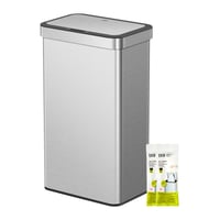 Senzorový odpadkový kôš EKO, 80 litrov, s automatickým otváraním veka, funkciou Soft-Close, antikorová úprava odolná proti odtlačkom prstov, s držiakom vreca a funkciou Stay-Open 1
