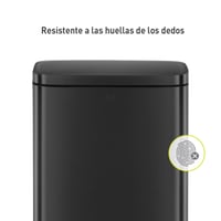 Coș de gunoi cu pedală EKO Madison 30L din oțel inoxidabil, cu strat anti-amprentă și capac cu închidere silențioasă, design elegant, potrivit și pentru baie 4