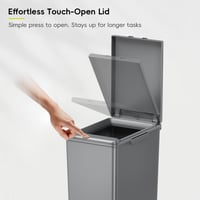 EKO Morandi 30 l recyklačný kôš s dotykovým vekom, štíhly plastový kôš na triedený odpad s označením, ľahko čistiteľný do domácnosti a kancelárie 4