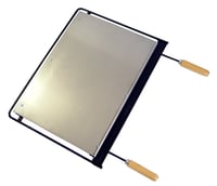 Grătar EL ZORRO din oțel inoxidabil 68x41 cm - Suprafață generoasă pentru carne, pește și legume, compatibil cu grătare pe cărbuni, lemne și gaz 1