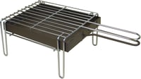 EL ZORRO Galvanizált Grillrács 26x21x12 cm Fekete Konyhai Sütőrács 1