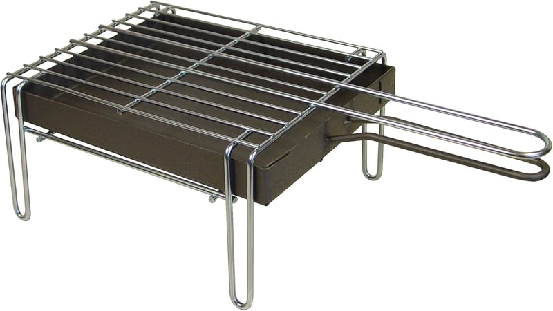 EL ZORRO Galvanizált Grillrács 26x21x12 cm Fekete Konyhai Sütőrács