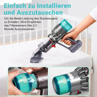 Elalove HEPA szűrő Dyson V11 V15 SV14 SV17 SV22 porszívóhoz kefével 5