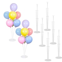 Léggömbös szülinap: ballonpumpa + 30 db léggömb + füzér + 6 db tartó + 16 db nehezék + tortadísz 4
