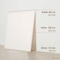 Napnuté maliarske plátno Elan 80x120 cm, 100 % bavlna 280 g/m², biely podklad Gesso, rám z dreva s certifikátom FSC, pre začiatočníkov aj pokročilých — súprava 2 ks 5