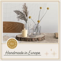 ELAORY Füstmentes Pillar Gyertya Ivory 7,5x7,5cm 3db Hygge Dekoráció 7