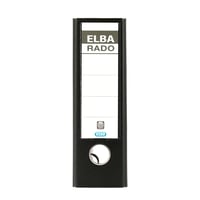 Zakladač Elba Rado Plast A5, čierny, šírka chrbta 7,5 cm, plastový pákový zakladač 2