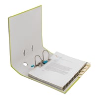 Pákový zakladač Elba Smart Pro A4, šírka chrbta 80 mm, limetkovozelený plastový obal 7