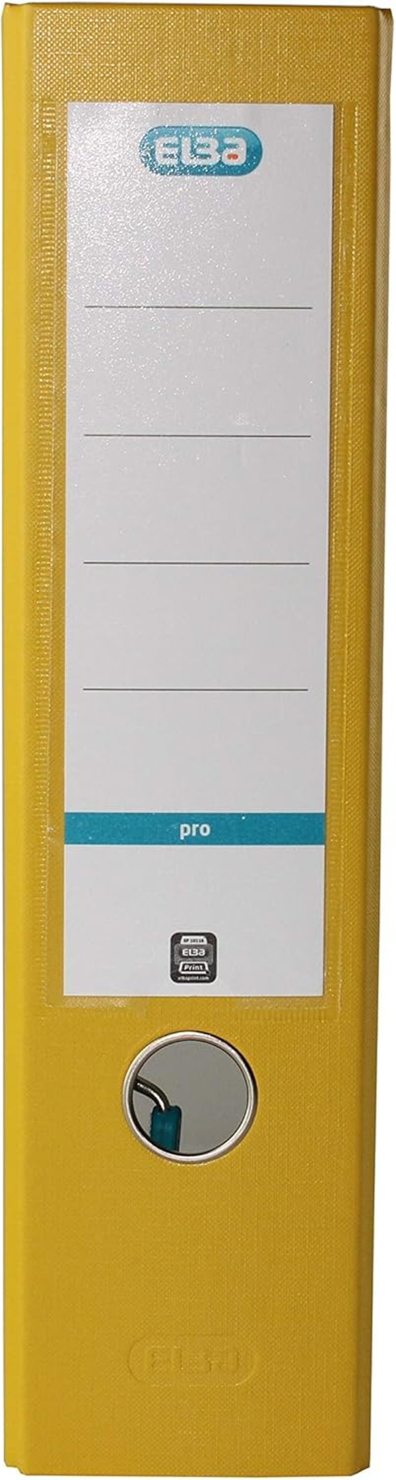Elba Smart Pro A4 Mappa 8 cm Sárga Műanyag Irattartó - 80 mm Wide (1 Pack), yellow
