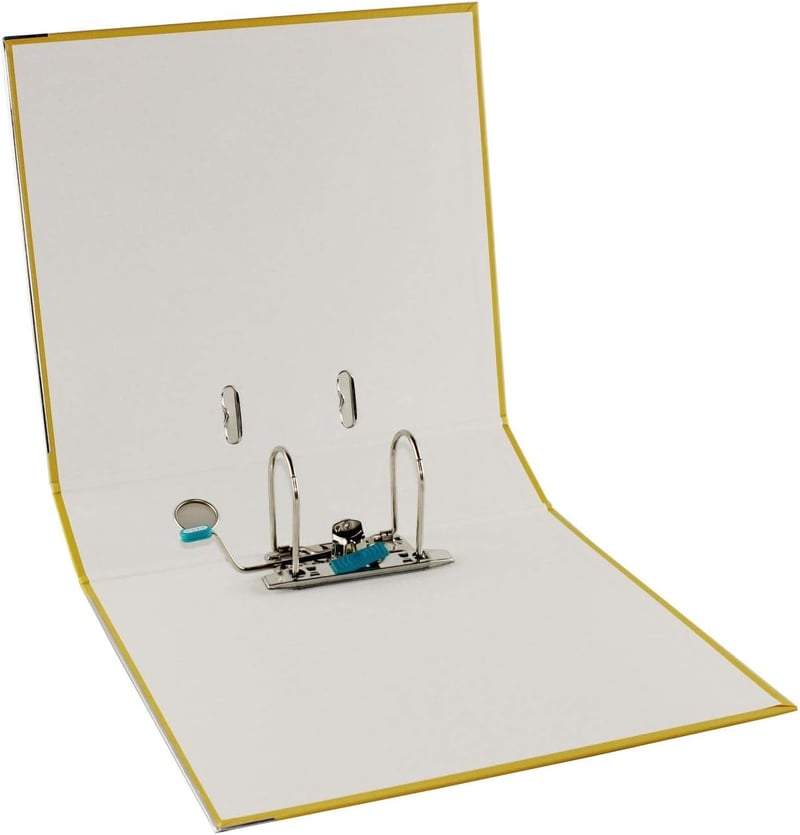 Elba Smart Pro A4 Mappa 8 cm Sárga Műanyag Irattartó - 80 mm Wide (1 Pack), yellow