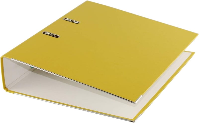 Elba Smart Pro A4 Mappa 8 cm Sárga Műanyag Irattartó - 80 mm Wide (1 Pack), yellow