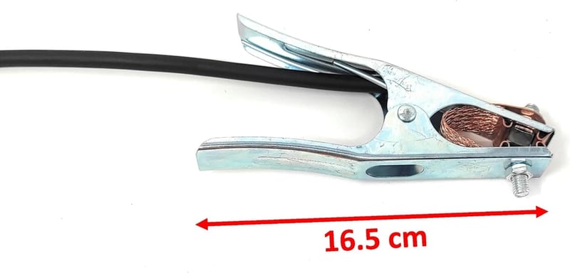 ELCAN Professional 300A elektródatartó és földelőcsipesz, 3 m rézkábellel (10–25 csatlakozókkal szerelve + 2 db 35–50 csatlakozó)