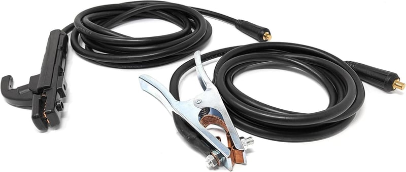 ELCAN Professional 300A elektródatartó és földelőcsipesz, 3 m rézkábellel (10–25 csatlakozókkal szerelve + 2 db 35–50 csatlakozó)