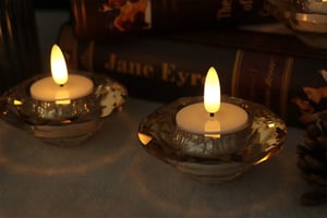Sada LED čajových sviečok na Halloween Eldnacele s diaľkovým ovládaním, meniace farby, 6 ks