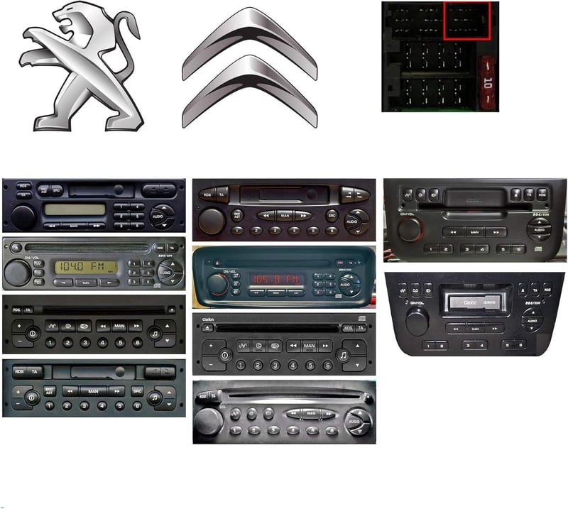 ELEC-AUTO Bluetooth Interfész - USB MP3 AUX Adapter Peugeot és Citroen Autókhoz ISO Csatlakozóval | Kihangosító | Töltő | Jack Csatlakozó | 