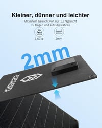 ELECAENTA 60W hordozható napelemes töltő IP68 összecsukható kültéri camping telefon tablet 3