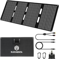 ELECAENTA 60W hordozható napelemes töltő IP68 összecsukható kültéri camping telefon tablet 1