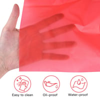 ELECLAND Piros Műanyag Asztalterítő Szett - 3 db Vízálló Téglalap Alakú Terítő (137x274 cm) Partikhoz, Esküvőre, Születésnapra 3