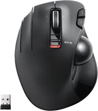 ELECOM Balkezes Vezeték Nélküli Trackball Egér 6 Gomb Fekete 1