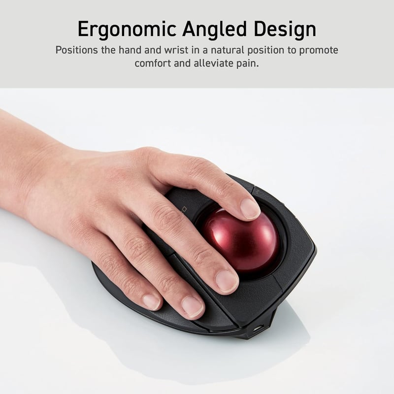ELECOM DEFT PRO Trackball egér vezetékes/vezeték nélküli/Bluetooth gamer fekete