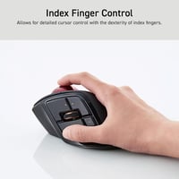 ELECOM DEFT PRO Trackball egér vezetékes/vezeték nélküli/Bluetooth gamer fekete 3