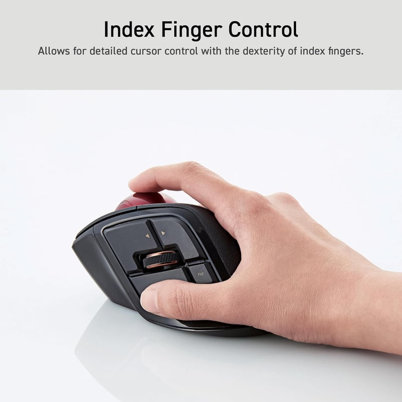 ELECOM DEFT PRO Trackball egér vezetékes/vezeték nélküli/Bluetooth gamer fekete