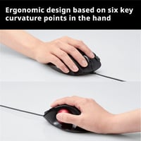 ELECOM EX-G Ergonomikus Trackball Egér Vezetékes Piros Gömbvel 5 Gomb 4