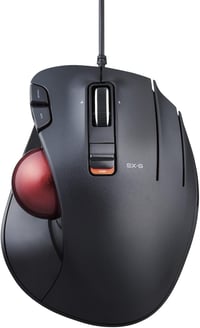 ELECOM EX-G Ergonomikus Trackball Egér Vezetékes Piros Gömbvel 5 Gomb 1