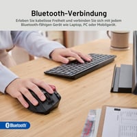 Trackball myš ELECOM EX-G Pro, ovládanie palcom, Bluetooth, 2,4 GHz bezdrôtové pripojenie a USB, pripojenie k 3 zariadeniam, PC/Mac/Windows/macOS, M-XPT1MRXBK 4