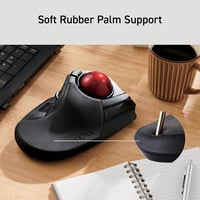 Elecom HUGE Wireless Trackball Egér 52mm Piros Golyó 8 Gomb PC Mac 6