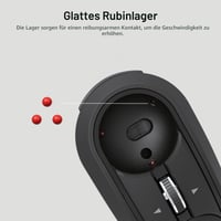 ELECOM Relacon M-RT1BRXBK Bluetooth trackball miš, ergonomsko upravljanje palcem, 10 tipki, kompatibilan s PC, prijenosnim računalom, Macom, iPadom i Androidom, crni 3