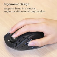 Elecom DEFT M-DT2DRBK vezeték nélküli trackball egér, 8 gombos - fekete 3