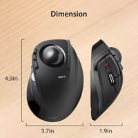Elecom DEFT M-DT2DRBK vezeték nélküli trackball egér, 8 gombos - fekete 7