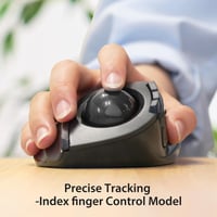 Elecom DEFT M-DT2DRBK vezeték nélküli trackball egér, 8 gombos - fekete 4