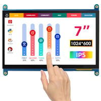 ELECROW 7" IPS HD monitor osjetljiv na dodir, kompatibilan s Raspberry Pi i Windows sustavima 1