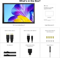 ELECROW Érintőképernyős Monitor 10.1" HD 1280×800 - Kompakt Kijelző Raspberry Pi 5/4/3/2/Zero és Windows 11/10 Rendszerekhez 7