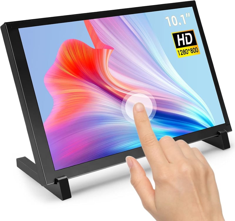 ELECROW Érintőképernyős Monitor 10.1" HD 1280×800 - Kompakt Kijelző Raspberry Pi 5/4/3/2/Zero és Windows 11/10 Rendszerekhez