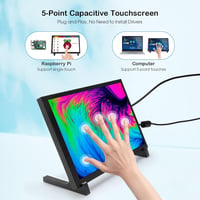 ELECROW Érintőképernyős Monitor 10.1" HD 1280×800 - Kompakt Kijelző Raspberry Pi 5/4/3/2/Zero és Windows 11/10 Rendszerekhez 3