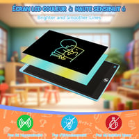 Electight LCD rajz- és írótábla gyerekeknek, zárolás és törlés funkcióval - kék+rózsaszín - 30,5 cm 3
