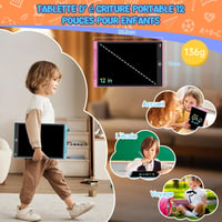 Electight LCD rajz- és írótábla gyerekeknek, zárolás és törlés funkcióval - kék+rózsaszín - 30,5 cm 5