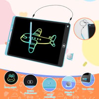 Electight LCD rajz- és írótábla gyerekeknek, zárolás és törlés funkcióval - kék+rózsaszín - 30,5 cm 2
