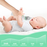 Električni aspirator za nos za bebe, punjivi čistač nosa s 5 razina usisavanja, 3 silikonska nastavka, za novorođenčad i dojenčad 9