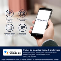 Robotický vysávač a mop Electrolux Hygienic 600 ER61UW1DB, WiFi, farba Denim Blue Solid, používaný stav 4