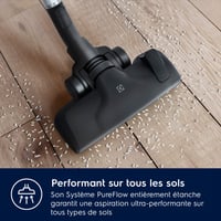 Bezvreckový vysávač Electrolux Pure C9 PC91-4MG, 700 W, 1,6-litrový, minerálna sivá, 7 stupňov filtrácie, hermetický systém Pureflow 3